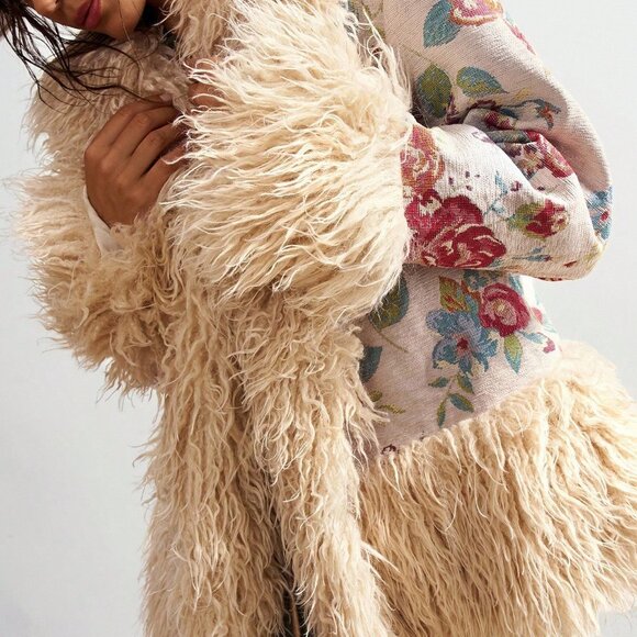 Apricot Casual Women's Boho Vacation Woven Regular Jacket - Picture 3 of 9